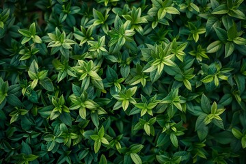 Green leaves and grass background.