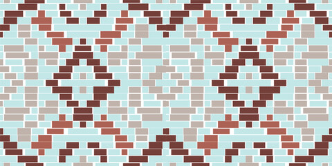 Stripes Background Traditional Dress Patternfolk Embroidery, Aztec Geometric Ornament Print. Design for Carpet, Wallpaper, Clothing, Wrapping, Fabric