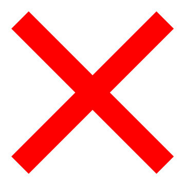 red cross mark in transparent. Cross sign.worng,x sign.