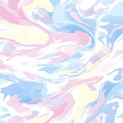 Abstract Marble Swirls in Pastel Colors