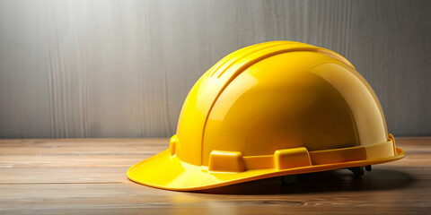 Yellow hard hat safety helmet for construction workers , construction, safety, protection, headgear, work, equipment, yellow