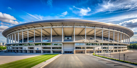Iconic sports stadium in Saint-Denis, France, stadium, football, rugby, events, architecture, arena, crowd, audience, match, sports