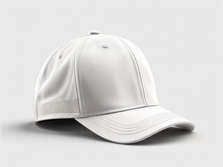 Cutout White Cap Mockup - Isolated on Transparent