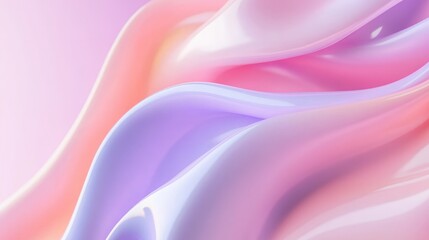 Fototapeta premium Ethereal Abstract Fluid Background in Soft Pastel Colors