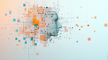 Futuristic Cyber Monday - Abstract Digital Art Blending Technology and Shopping Concept