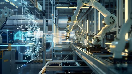Fototapeta premium Envision a pharmaceutical manufacturing plant where Safety Instrumented Systems control chemical processes, ensuring safe reactions and preventing contamination risks