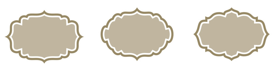 blank vintage frame decoration