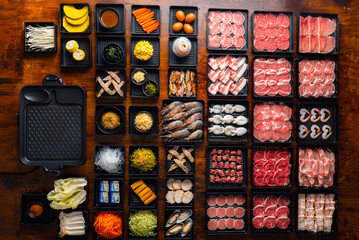 Assorted Ingredients for Grilling and Barbecuing