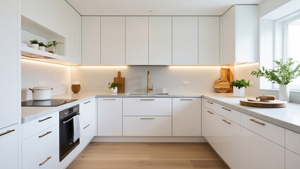 modern kitchen in house kitchen, interior, home, house, room, furniture, design, cabinet, sink, oven, stove, luxury, contemporary, wood, new, cabinets, architecture, table, indoors, floor, tile, decor