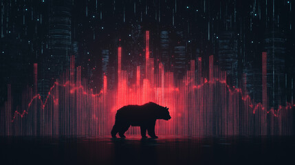 Stock market bear Falling prices distressed