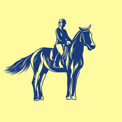 Fototapeta premium Horse riding