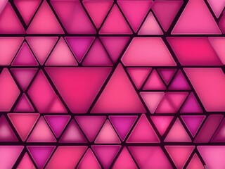 Obraz premium abstract light pastel glow neon magenta scarlet red pink triangular mosaic