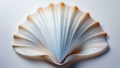 A close-up of a single half-shell with its smooth, curved surface facing the camera, showcase 