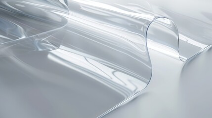 Naklejka premium Abstract Texture of Transparent Plastic Sheet