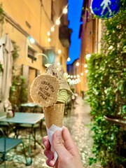 Gelato in Bologna Italy © Corrine