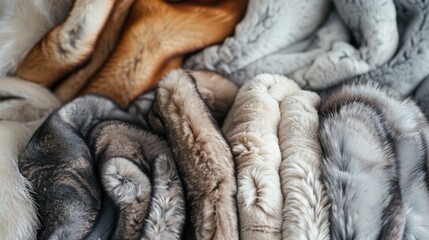 Obraz premium Furs: High-end garments requiring expert cleaning and conditioning, designed to preserve their softness, luster, and shape for a lasting, luxurious appearance.