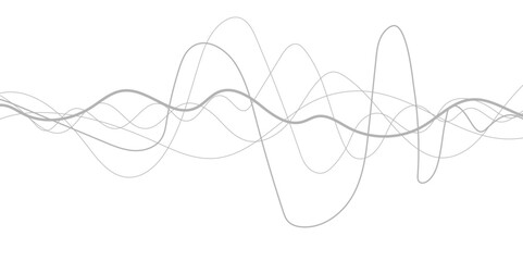 Abstract Curves Lines White and Gray Vector Backgrounds, White background with a wavy line and the text space.