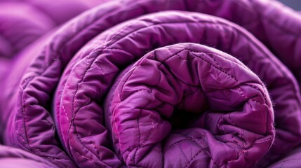 Obraz premium Weighted Blankets: These blankets, heavier than standard ones, provide a soothing sensation, often helping those with anxiety or sleep issues feel more relaxed and comfortable. 