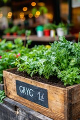 A community garden initiative where employees come together to grow vegetables and herbs, promoting local, Generative AI