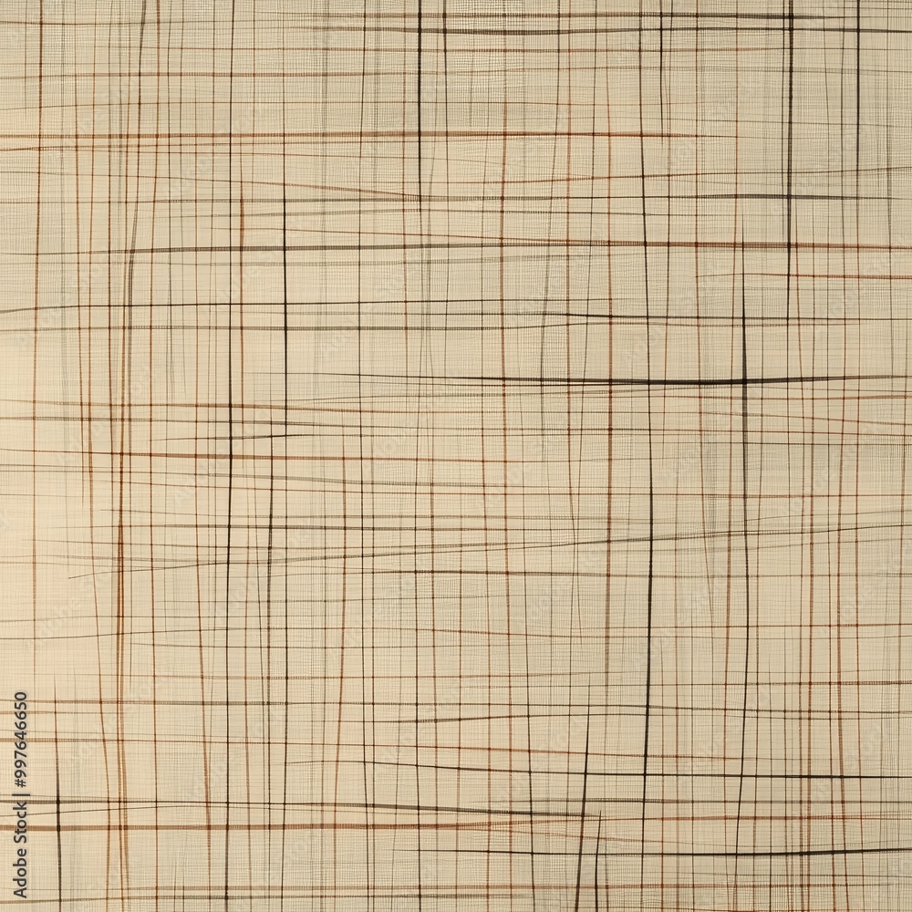 Poster abstract background featuring overlapping grid lines in a subtle color palette, perfect for modern d