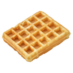 High-Quality PNG Belgian waffle Isolated on White Background &ndash; High Resolution
