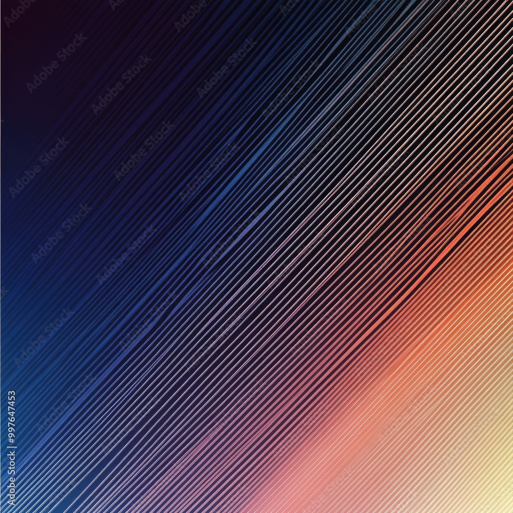 Aufkleber vibrant abstract background with dynamic lines blending from dark to warm hues, perfect for modern d