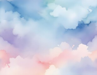 Obraz premium Soft Variant and harmonious background of stain splash watercolor Generated By AI