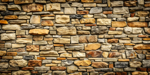 Fototapeta premium Stone wall background texture perfect for adding a rustic touch to designs, stone, wall, background, texture, rustic