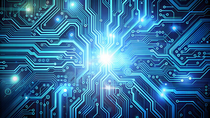 Fototapeta premium Abstract digital circuit board background , technology, electronics, communication, futuristic, computer, science