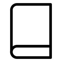 Book Outline Icon. Simple Magazine Illustration Vector.