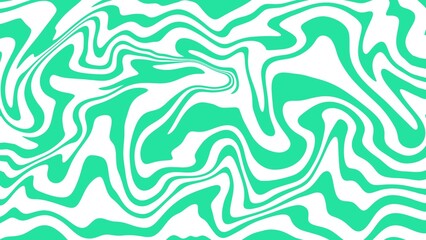Abstract background of random green and white wave line texture. Green liquid abstract wallpaper	