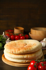 Tasty bakery food concept - delicious Pita, food for making in home