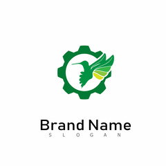 bird logo wing design animal symbol