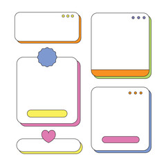 Window UI Frame Y2K Vector Illustration