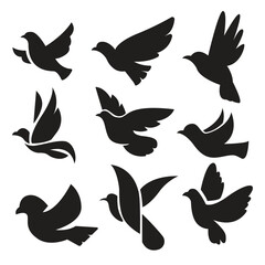 Obraz premium Freedom Bird Logo Vector Illustration