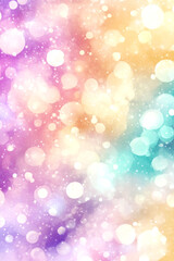 Obraz premium A colorful background with many small circles. The circles are of different sizes and colors. The background is very bright and cheerful