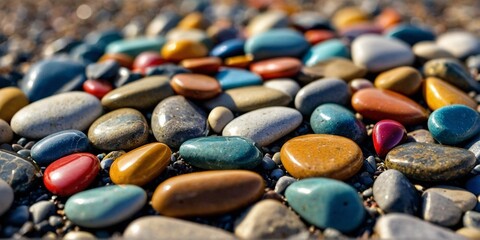 A captivating backdrop of colorful stones enhances visual appeal, making it a great choice for projects that aim to attract attention and engage audiences.

