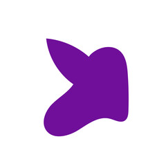 Orange purple abstract shapes vectors