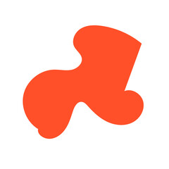 Orange purple abstract shapes vectors