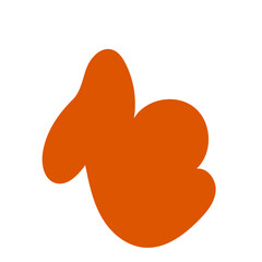 Orange purple abstract shapes vectors