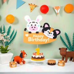 First Birthday Animal Party