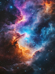 Fototapeta premium graphics of space, planets, and astronauts on a white background.