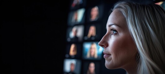 A video call interface with multiple participants, each with interactive tools like screen sharing, whiteboard, and live annotations, interactive streaming, collaborative video