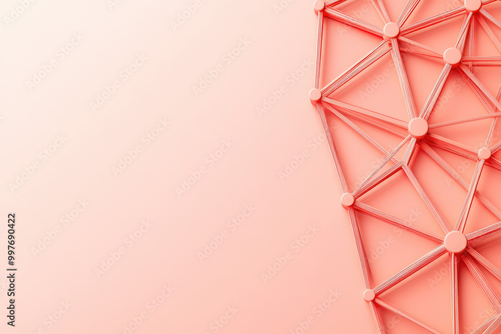 Poster explore an ultra hd abstract illustration showcasing network technology, featuring selective focus a