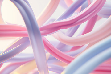 Minimalistic abstract lines and shapes in soft pastel colors, ideal for a professional presentation.  Generative AI.
