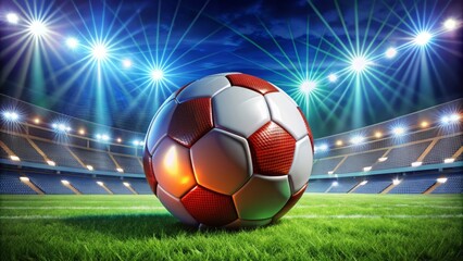 Vibrant cartoon football design ideal for playful sports illustrations and exciting football-themed projects, perfect