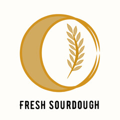 Sourdough bread icon,Sourdough logo image ,bread logo vector illustration for template,banner and background 