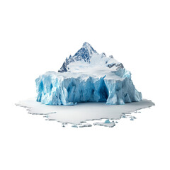 Obraz premium Iceberg with Mountain Peak