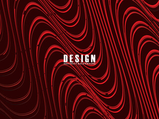 Abstract red glowing geometric lines on dark red background. Modern shiny red wavy lines pattern. Futuristic technology concept, suitable for covers, posters, banners, brochures, websites, etc.
