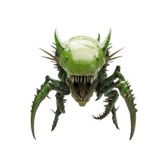 Fototapeta premium Alien Monster with Sharp Teeth and Claws